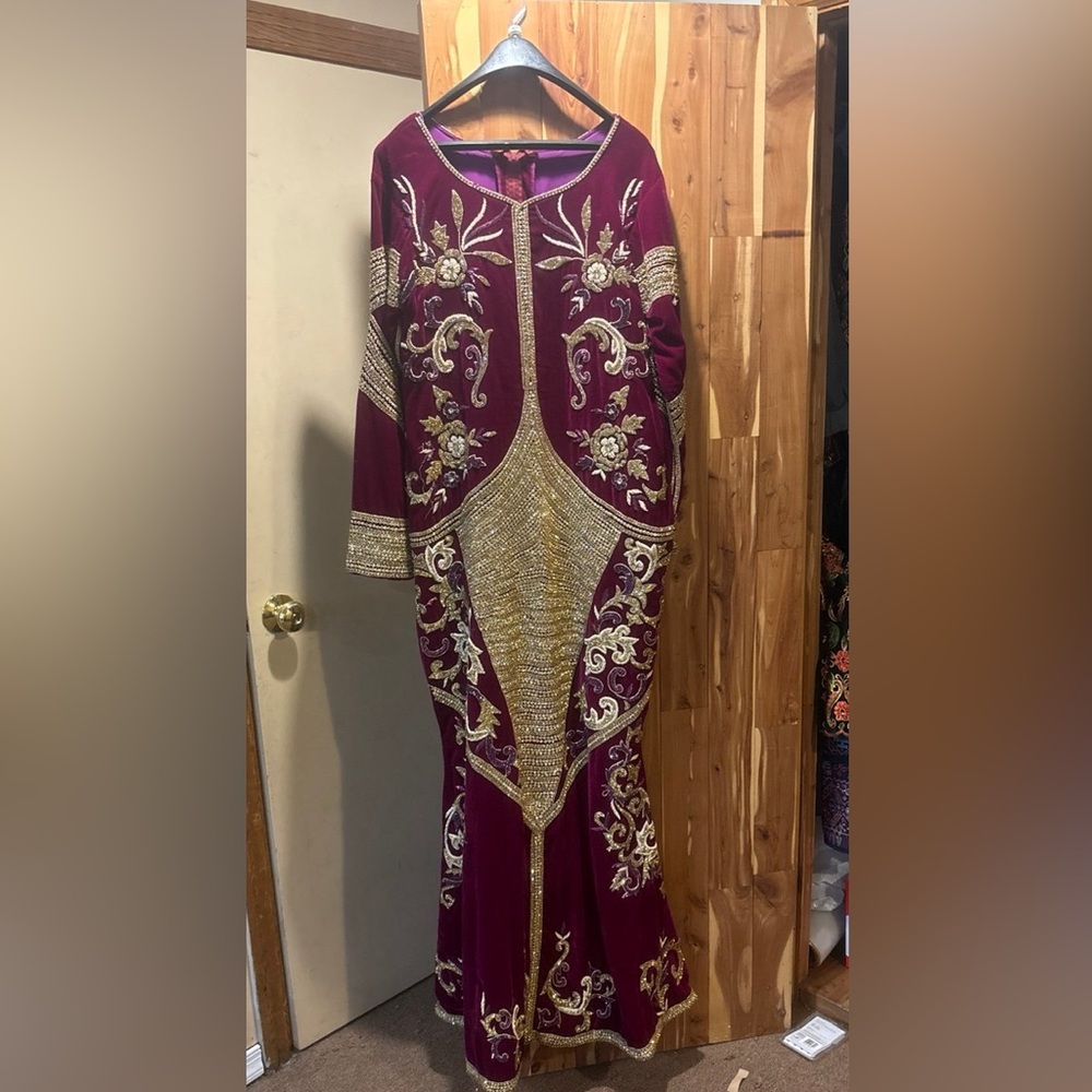 purple kaftan / dress